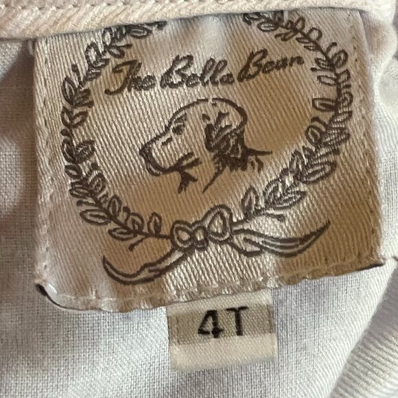 Bella Bean Girl's Blue Dress Bunnies 4T Girl Baby Easter Spring collared Parker - Picture 3 of 4